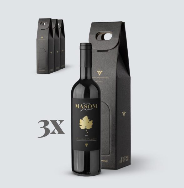 3x Brunello di Montalcino DOCG 2012 Confezione Regalo - Masoni (€ 29 a regalo)