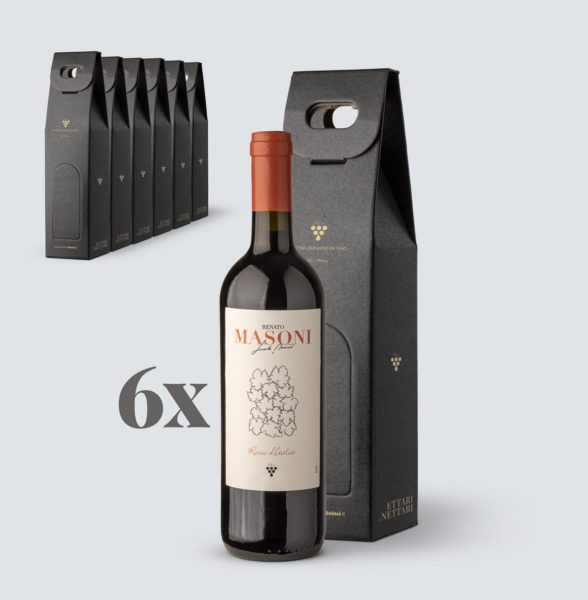 6x Vino Rosso d'Italia Confezione Regalo - Masoni (6,65 euro a regalo)
