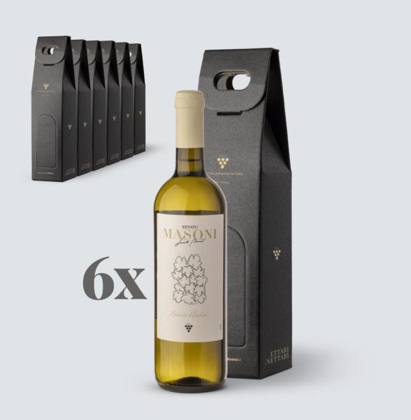 6x Vino Bianco d'Italia Confezione Regalo - Masoni (6,65 euro a regalo)