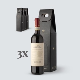 3x Brunello di Montalcino DOCG 2014 Confezione Regalo – Cantina di Montalcino (€ 28 a regalo)