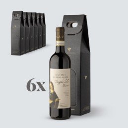 6x Chianti Riserva DOCG 2017 Vergine delle Rocce – Da Vinci i Capolavori + Confezioni Regalo – (€ 14,50 a regalo)